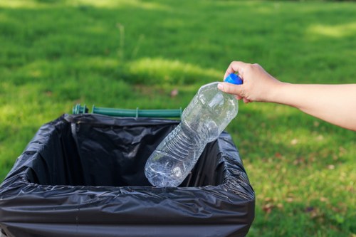 Different types of builders waste piling up